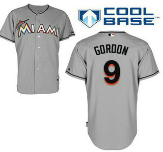 Miami Marlins #9 Dee Gordon Gray Jersey