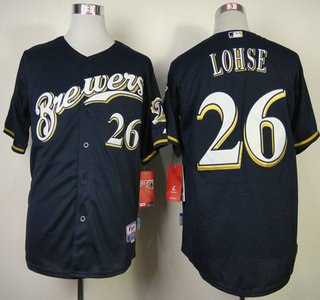 Milwaukee Brewers #26 Kyle Lohse Blue Cool Base Baseball Jersey
