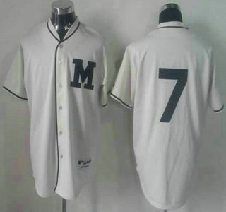 Milwaukee Brewers 7 James Hardy 2013 Cream Jersey