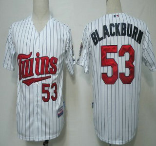 Minnesota Twins #53 Blackburn White Jersey