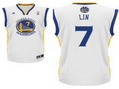 Golden State Warriors 7 Jeremy Lin White Jerseys