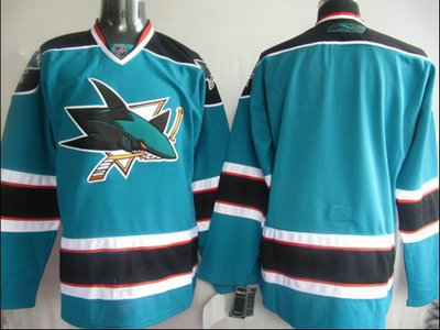 NHL Jerseys San Jose Sharks Blank Blue jerseys