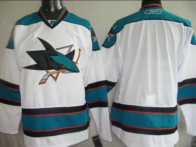 NHL Jerseys San Jose Sharks Blank jersey White