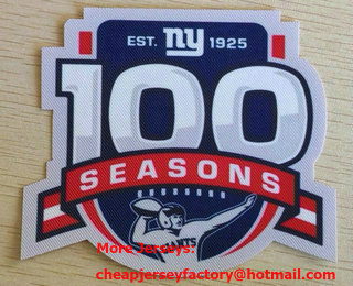 New York Giants 100th Season Patch