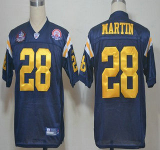 New York Jets #28 Curtis Martin 2012 Hall of Fame Navy Blue Jersey