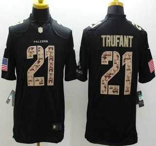 Nike Atlanta Falcons #21 Desmond Trufant Salute to Service Black Limited Jersey