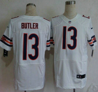 Nike Chicago Bears #13 Drew Butler White Elite Jersey