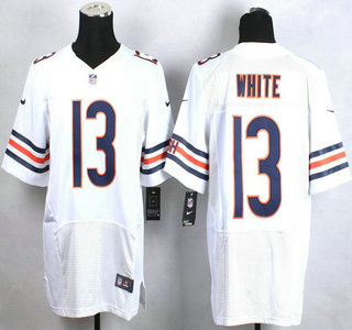 Nike Chicago Bears #13 Kevin White White Elite Jersey