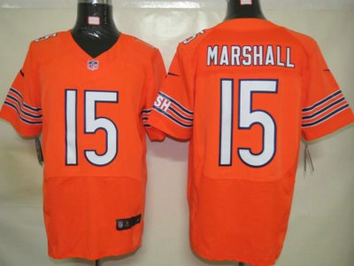 Nike Chicago Bears 15 Marshall Orange 2012 Nike NFL Elite Jersey
