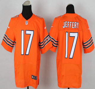 Nike Chicago Bears #17 Alshon Jeffery Orange Elite Jersey