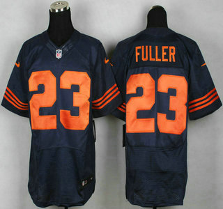 Nike Chicago Bears #23 Kyle Fuller Blue With Orange Elite Jersey