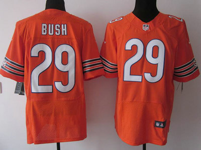 Nike Chicago Bears 29 Michael Bush Orange 2012 Nike NFL Elite Jersey
