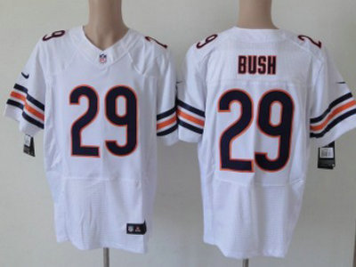 Nike Chicago Bears 29 Michael Bush White 2012 Nike NFL Elite Jersey
