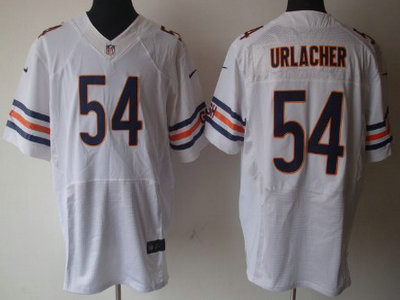 Nike Chicago Bears 54 Brian Urlacher White 2012 Nike NFL Elite Jersey