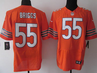 Nike Chicago Bears 55 Lance Briggs Orange 2012 Nike NFL Elite Jersey