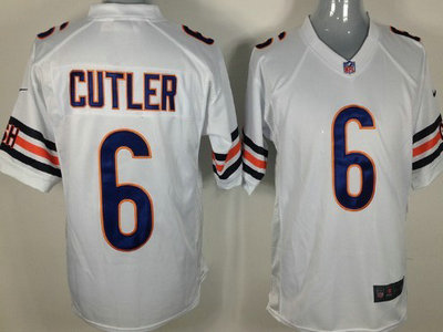 Chicago Bears 6 Jay Cutler White 2012 Nike NFL Elite Jerseys 