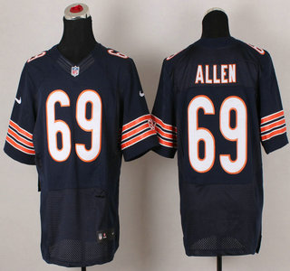 Nike Chicago Bears #69 Jared Allen Blue Elite Jersey