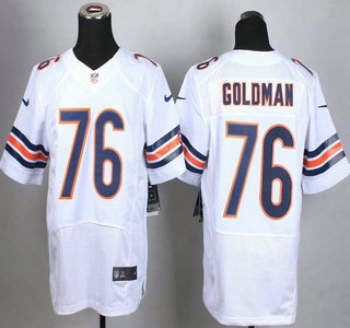 Nike Chicago Bears #76 Eddie Goldman White Elite Jersey