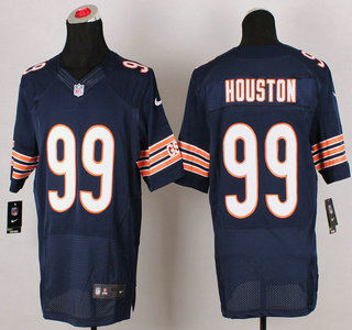 Nike Chicago Bears #99 Lamarr Houston Blue Elite Jersey