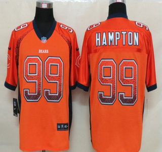 Nike Chicago Bears #99 Dan Hampton Drift Fashion Orange Elite Jersey