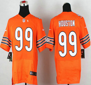 Nike Chicago Bears #99 Lamarr Houston Orange Elite Jersey