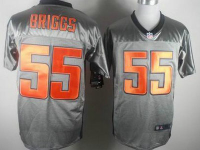 Nike Chicago Bears 55 Lance Briggs Gray Elite Jersey