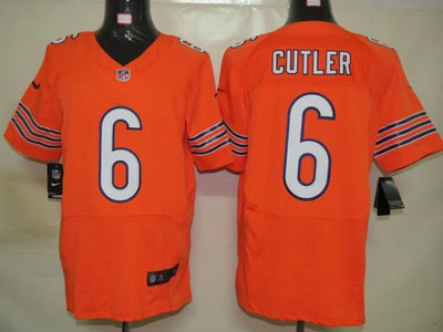 Nike Chicago Bears 6 Jay Cutler Orange 2012 Nike NFL Elite Jersey