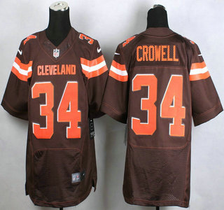 Nike Cleveland Browns #34 Isaiah Crowell 2015 Brown Elite Jersey