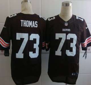 Nike Cleveland Browns #73 Joe Thomas Brown Elite Jersey