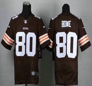 Nike Cleveland Browns #80 Dwayne Bowe Brown Elite Jersey