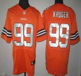 Nike Cleveland Browns #99 Paul Kruger Orange Elite Jersey
