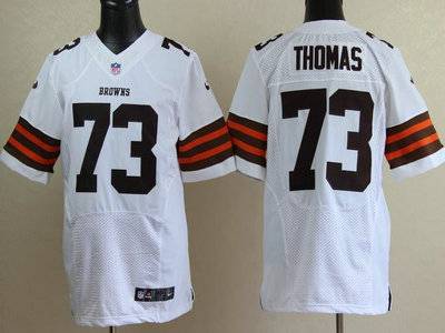 Nike Cleveland Browns 73 Joe Thomas White 2012 Nike NFL Elite Jersey