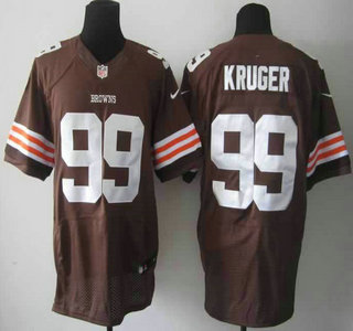 Nike Cleveland Browns 99 Paul Kruger Elite Brown Elite Jersey