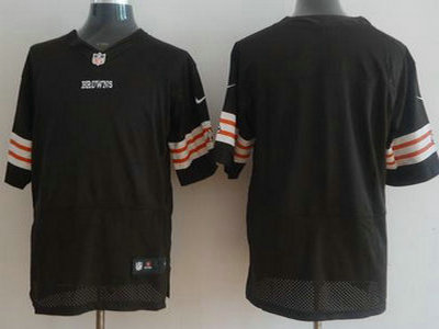 Nike Cleveland Browns Blank Brown Elite Jersey