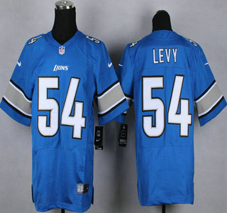Nike Detroit Lions #54 DeAndre Levy Light Blue Elite Jersey
