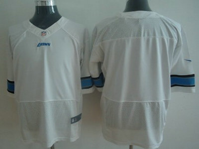 Nike Detroit Lions Blank White Elite Jersey