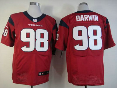 Nike Houston Texan 98 Connor Barwin Red Elite NFL Jerseys