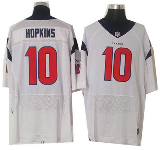 Nike Houston Texans 10 DeAndre Hopkins White Elite Jersey