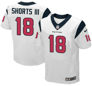 Nike Houston Texans #18 Cecil Shorts III White Elite Jersey