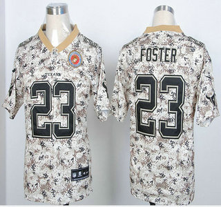 Nike Houston Texans #23 Arian Foster 2013 Camo Elite Jersey