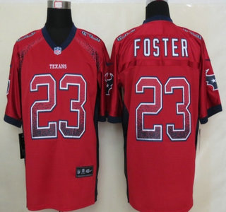 Nike Houston Texans #23 Arian Foster Red Drift Fashion Elite Jersey