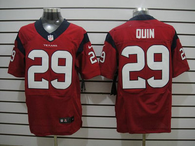 Nike Houston Texans 29 Glover Quin Red Elite Jersey