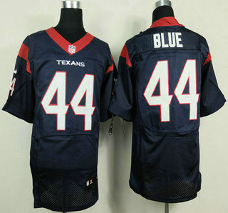 Nike Houston Texans #44 Alfred Blue Blue Elite Jersey
