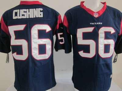 Nike Houston Texans 56 Brian Cushing Blue 2012 Nike NFL Elite Jersey