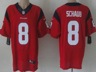 Nike Houston Texans 8 Matt Schaub Red 2012 Nike NFL Elite Jersey