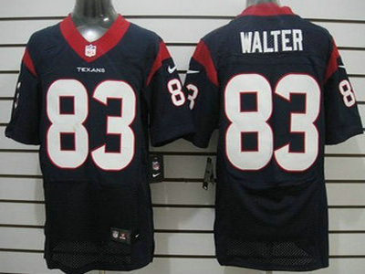 Nike Houston Texans 83 Kevin Walter Blue Elite Jersey