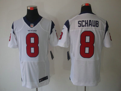 Nike Houston Texans 8 Matt Schaub White 2012 Nike NFL Elite Jersey