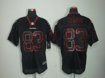 Nike Houston Texans 83 Kevin Walter Lights Out Black NFL Jerseys