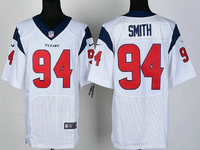 Nike Houston Texans 94 Antonio Smith White Elite Jersey