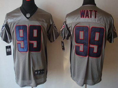 Nike Houston Texans 99 J.J. Watt Grey Shadow 2012 Nike NFL Elite Jersey
